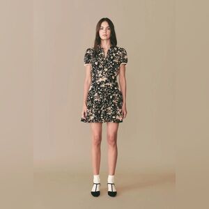 Doen Black Floral Dress